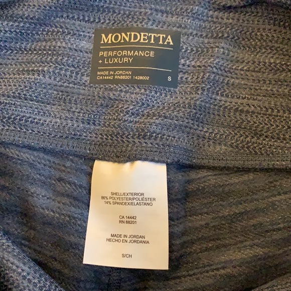 Mondetta Brushed Jacquard Legging - Blue S - Picture 5 of 7